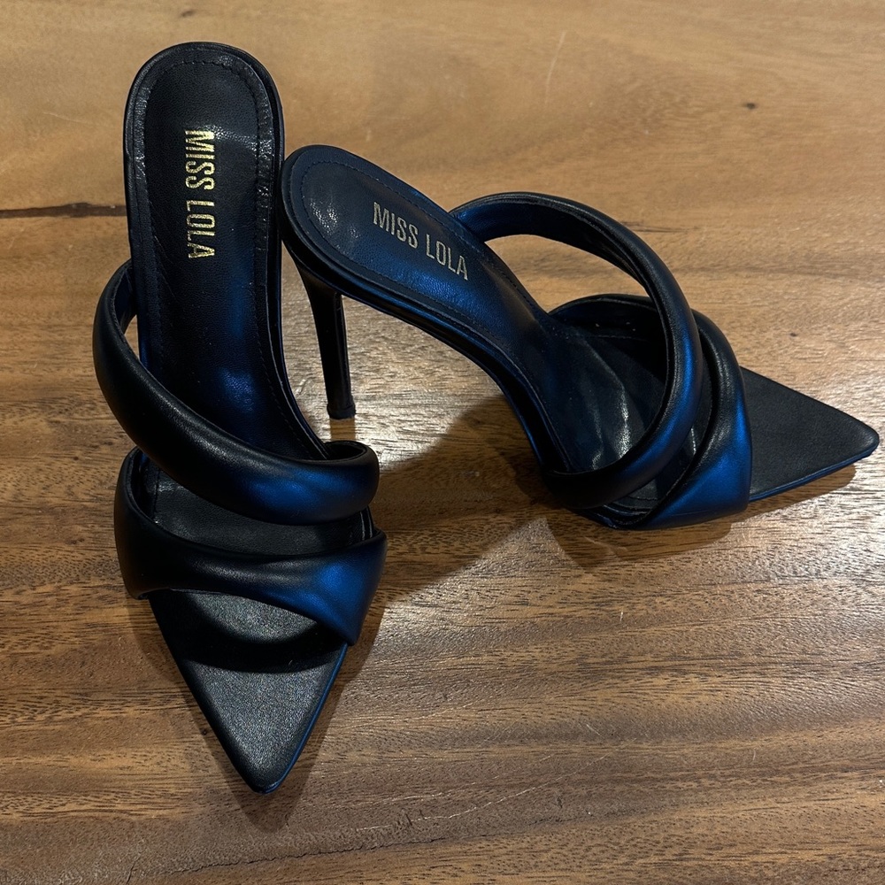 Black Pointy Toe heel Stiletto Pumps High Heels
